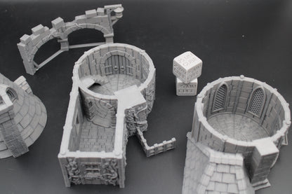Tabletop Terrain Fantasy Young Wizard Tower House Dnd RPG wargame skirmish 28mm