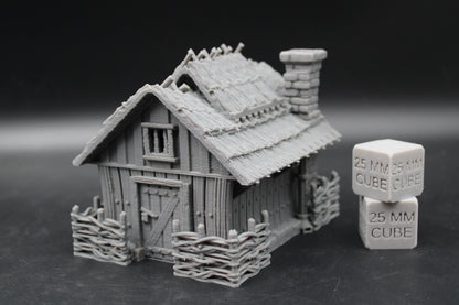 Tabletop Terrain Fantasy Garden Cottage House Dnd RPG wargame skirmish 28mm