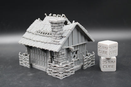 Tabletop Terrain Fantasy Garden Cottage House Dnd RPG wargame skirmish 28mm