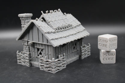 Tabletop Terrain Fantasy Garden Cottage House Dnd RPG wargame skirmish 28mm
