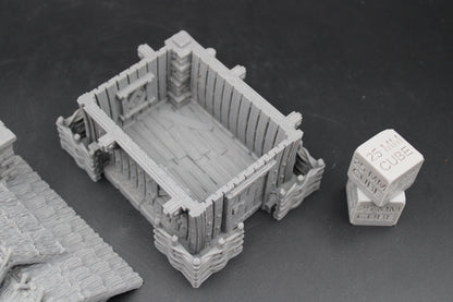 Tabletop Terrain Fantasy Garden Cottage House Dnd RPG wargame skirmish 28mm