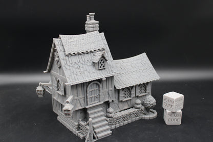 Tabletop Terrain Fantasy Bi Level Cottage House Dnd RPG wargame skirmish 28mm