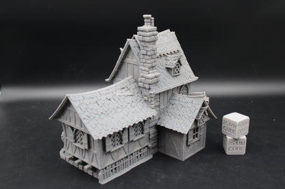 Tabletop Terrain Fantasy Bi Level Cottage House Dnd RPG wargame skirmish 28mm