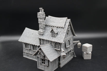 Tabletop Terrain Fantasy Bi Level Cottage House Dnd RPG wargame skirmish 28mm