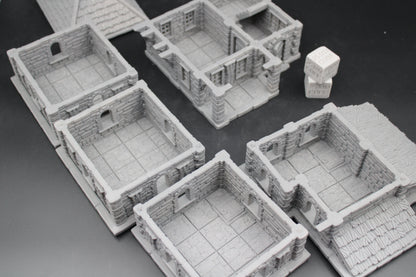 Tabletop Terrain Seaside Wood Roof 5 Story Tall Tower House Dnd Rpg Wargame Skirmish 28-32mm
