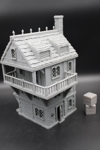 Tabletop Terrain Seaside Wood Roof Merchant Trader House Dnd Rpg Wargame Skirmish 28-32mm
