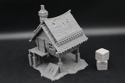 Tabletop Terrain Fantasy Lookout Cabin Dnd RPG wargame skirmish 28mm