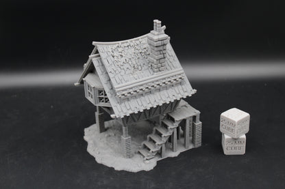 Tabletop Terrain Fantasy Lookout Cabin Dnd RPG wargame skirmish 28mm