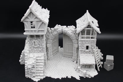 Tabletop Terrain Fantasy Tower Castle Gate Ruin Dnd RPG Wargame Skirmish 28mm