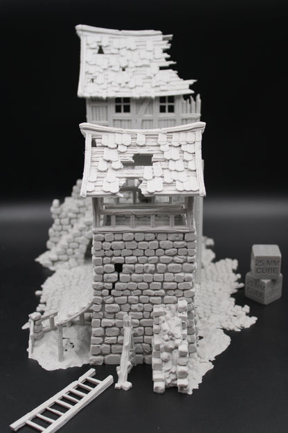 Tabletop Terrain Fantasy Tower Castle Gate Ruin Dnd RPG Wargame Skirmish 28mm