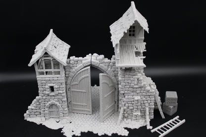 Tabletop Terrain Fantasy Tower Castle Gate Ruin Dnd RPG Wargame Skirmish 28mm