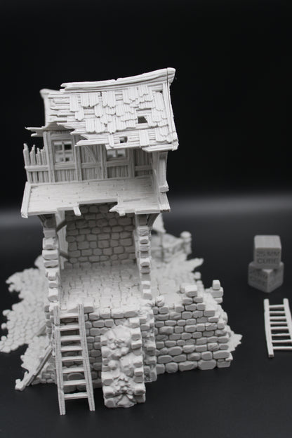 Tabletop Terrain Fantasy Tower Castle Gate Ruin Dnd RPG Wargame Skirmish 28mm