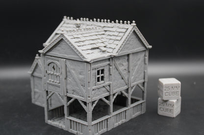 Tabletop Terrain Plaster Cob House 7of19 Town City Dnd RPG wargame skirmish 28-32mm