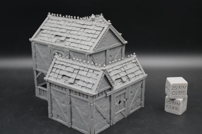 Tabletop Terrain Plaster Cob House 7of19 Town City Dnd RPG wargame skirmish 28-32mm