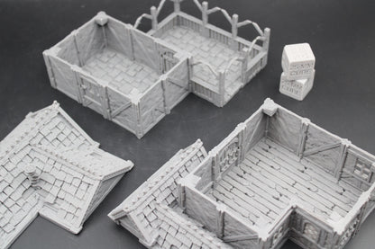 Tabletop Terrain Plaster Cob House 7of19 Town City Dnd RPG wargame skirmish 28-32mm
