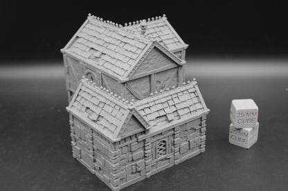 Tabletop Terrain Stone House 7of19 Town City Dnd RPG wargame skirmish 28-32mm