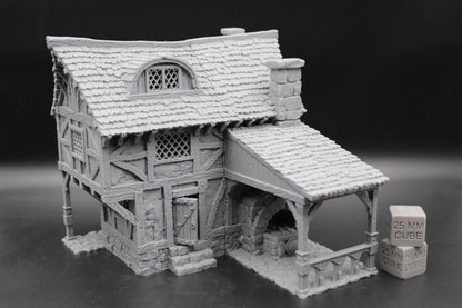 Tabletop Terrain Blacksmith House Dnd RPG wargame skirmish 28 32mm