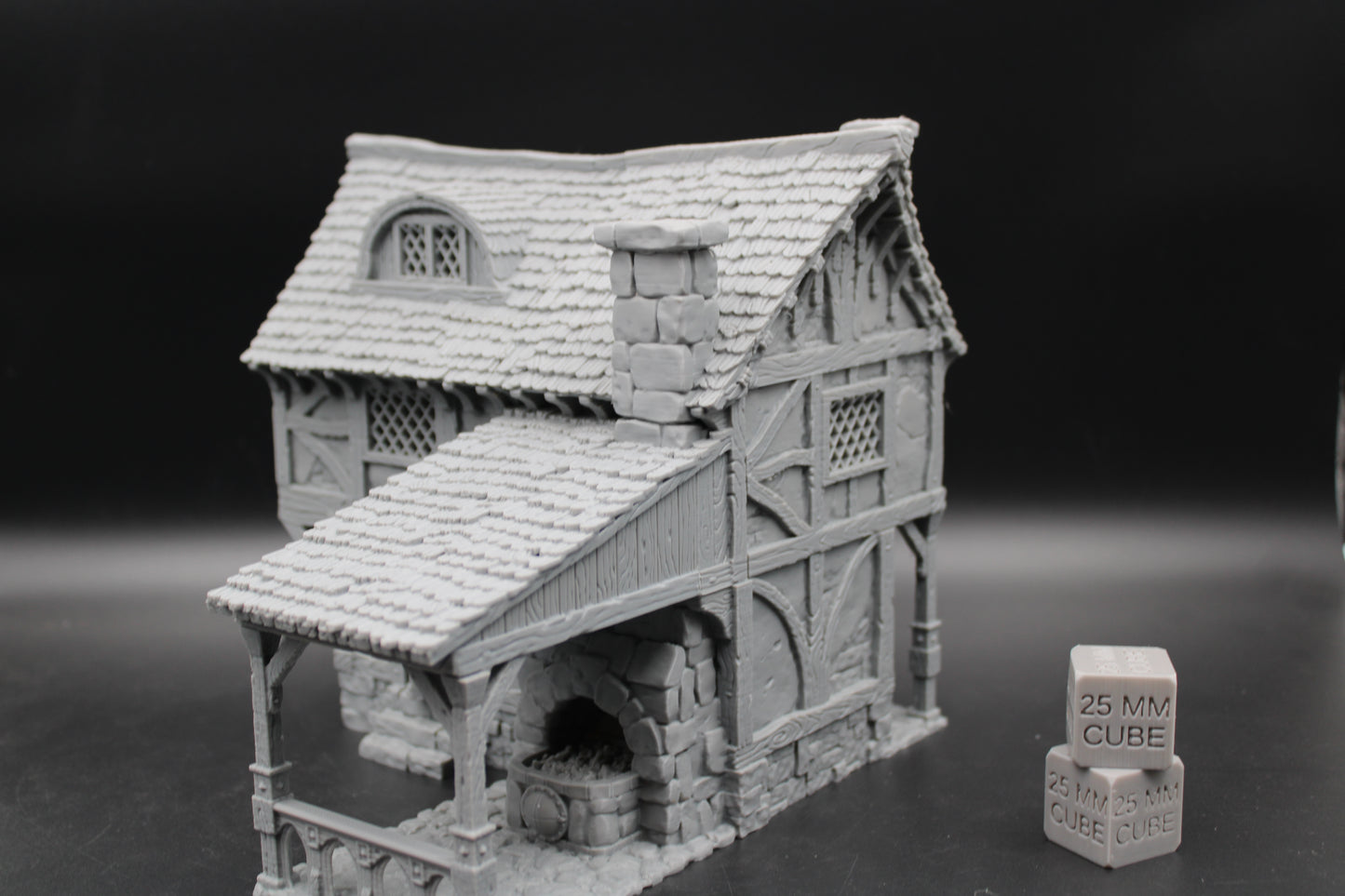 Tabletop Terrain Blacksmith House Dnd RPG wargame skirmish 28 32mm