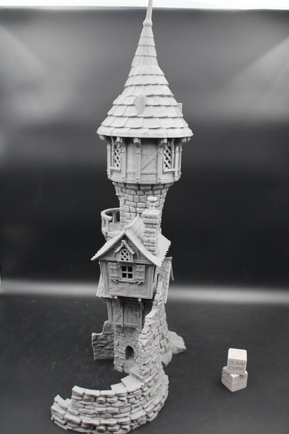 Tabletop Terrain Fantasy Mad Architect Wizard Spellcaster Tower Dnd RPG wargame skirmish 28mm