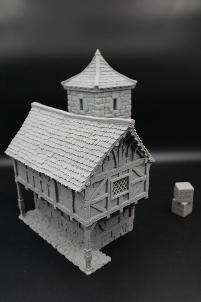 Tabletop Terrain Barracks Tower House Dnd RPG wargame skirmish 28 32mm