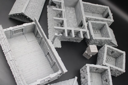 Tabletop Terrain Barracks Tower House Dnd RPG wargame skirmish 28 32mm