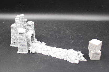Scout Lookout Signal Tower Ruins 28mm skirmish rpg wargame terrain tabletop