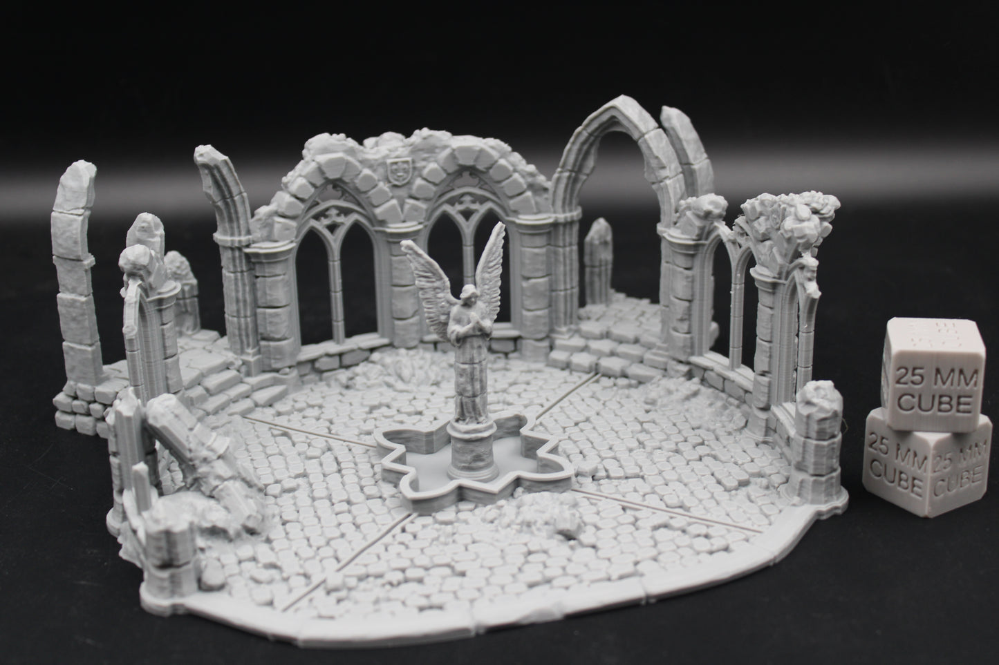Tabletop Terrain Fantasy Town Plaza Temple Center Ruin Dnd RPG Wargame Skirmish 28mm
