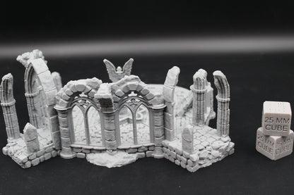 Tabletop Terrain Fantasy Town Plaza Temple Center Ruin Dnd RPG Wargame Skirmish 28mm