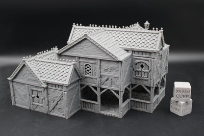 Tabletop Terrain Plaster Cob House 8of19 Town City Dnd RPG wargame skirmish 28-32mm
