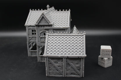Tabletop Terrain Plaster Cob House 8of19 Town City Dnd RPG wargame skirmish 28-32mm