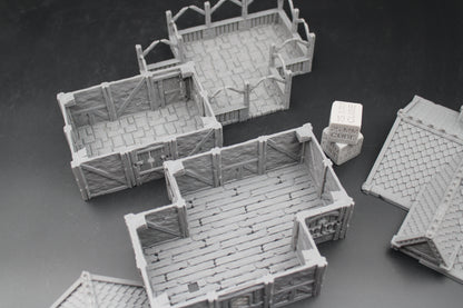 Tabletop Terrain Plaster Cob House 8of19 Town City Dnd RPG wargame skirmish 28-32mm