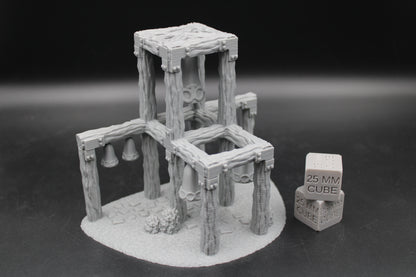 Tabletop Terrain Sacred Cursed Bell Tower Dnd RPG Wargame Skirmish 28-32mm