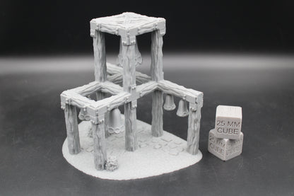 Tabletop Terrain Sacred Cursed Bell Tower Dnd RPG Wargame Skirmish 28-32mm