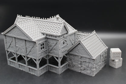 Tabletop Terrain Stone House 8of19 Town City Dnd RPG wargame skirmish 28-32mm