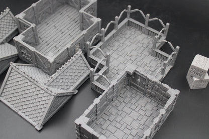 Tabletop Terrain Stone House 8of19 Town City Dnd RPG wargame skirmish 28-32mm