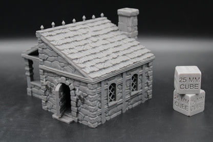 Tabletop Terrain Seaside Merchant Trader Shop Wood Roof Dnd Rpg Wargame Skirmish 28-32mm