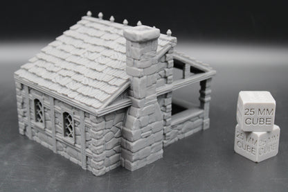 Tabletop Terrain Seaside Merchant Trader Shop Wood Roof Dnd Rpg Wargame Skirmish 28-32mm