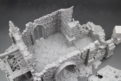 Tabletop Terrain Fantasy Temple Monastery Chapel Church Ruin Dnd RPG Wargame Skirmish