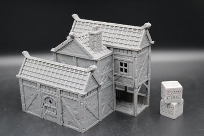 Tabletop Terrain Plaster Cob House 9of19 Town City Dnd RPG wargame skirmish 28-32mm