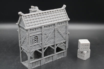 Tabletop Terrain Plaster Cob House 9of19 Town City Dnd RPG wargame skirmish 28-32mm