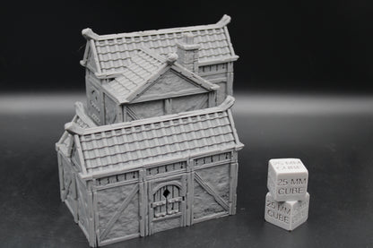 Tabletop Terrain Plaster Cob House 9of19 Town City Dnd RPG wargame skirmish 28-32mm