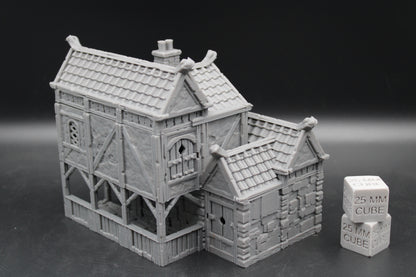Tabletop Terrain Stone House 9of19 Town City Dnd RPG wargame skirmish 28-32mm