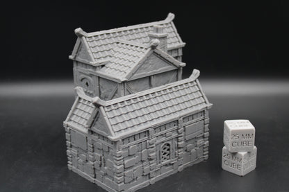 Tabletop Terrain Stone House 9of19 Town City Dnd RPG wargame skirmish 28-32mm