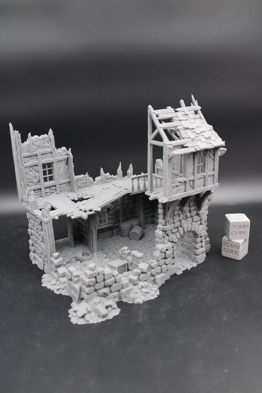 Tabletop Terrain Fantasy Inn Tavern Warehouse Brewery Ruin Dnd RPG Wargame Skirmish