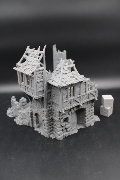 Tabletop Terrain Fantasy Inn Tavern Warehouse Brewery Ruin Dnd RPG Wargame Skirmish