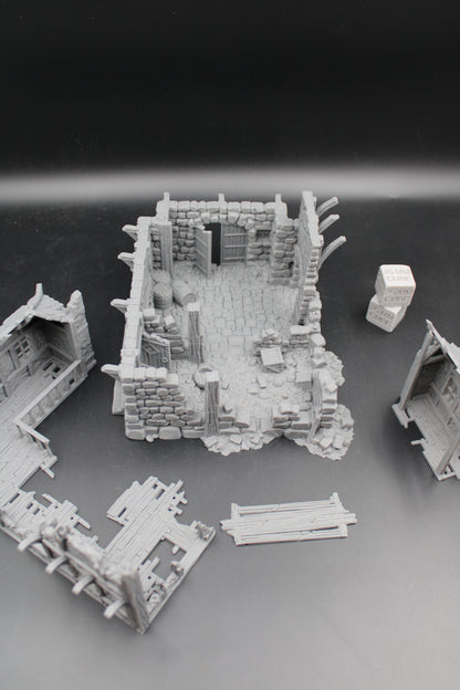Tabletop Terrain Fantasy Inn Tavern Warehouse Brewery Ruin Dnd RPG Wargame Skirmish