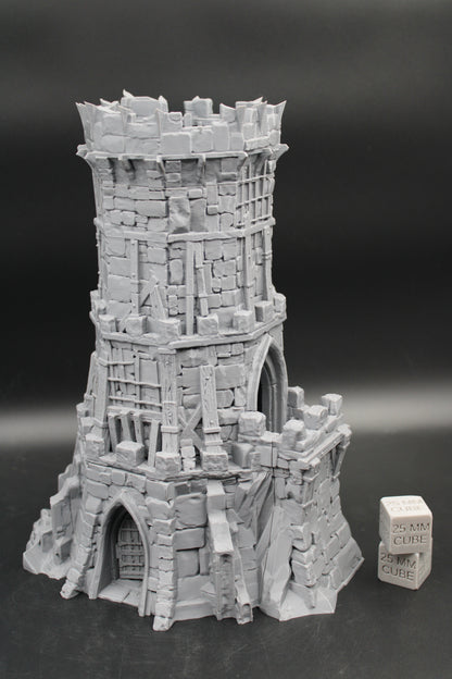 Tabletop Terrain Fantasy Outpost Bandit Defense Garrison Watch Tower Dnd RPG Wargame Skirmish 32mm+