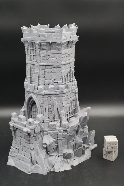 Tabletop Terrain Fantasy Outpost Bandit Defense Garrison Watch Tower Dnd RPG Wargame Skirmish 32mm+