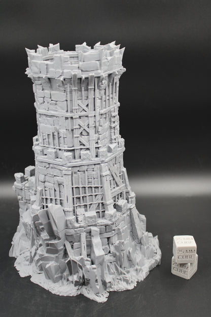 Tabletop Terrain Fantasy Outpost Bandit Defense Garrison Watch Tower Dnd RPG Wargame Skirmish 32mm+