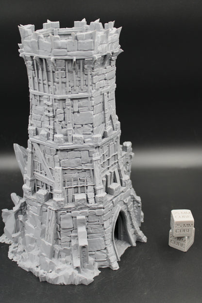 Tabletop Terrain Fantasy Outpost Bandit Defense Garrison Watch Tower Dnd RPG Wargame Skirmish 32mm+